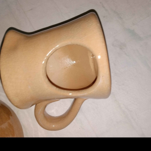 Primitive 2 Pc Crock & Candle Burner - Picture 6 of 7